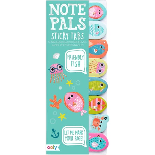 OOLY Note Pals Friendly Fish Sticky Tabs